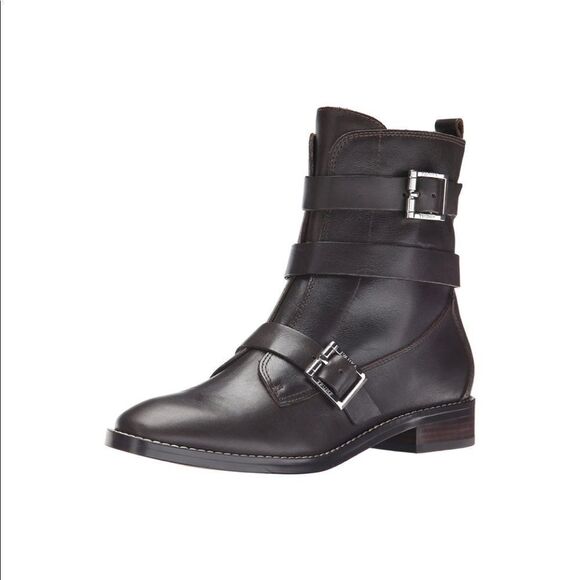 Ivanka Trump Women's Coris Moto Combat Mid Calf Boots - Picture 1 of 13